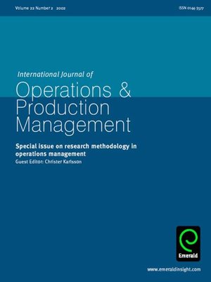 cover image of International Journal of Operations & Production Management, Volume 22, Issue 2
